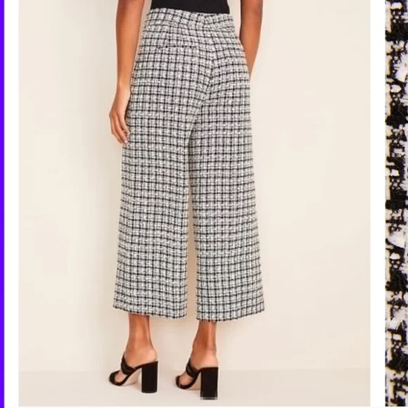 High rise  wide leg ankle pants - Picture 2 of 8